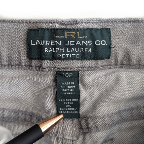Lauren Ralph Lauren Grey Classic Straight Jeans - Picture 4 of 5